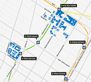 Carte du campus